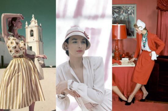 图中从左至右:Dovima、Dorian Leigh和Lisa Fonssagrives